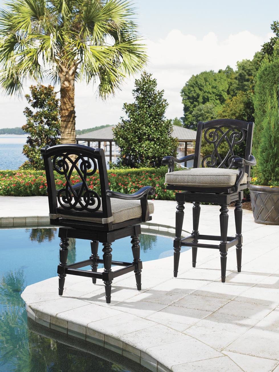 Tommy Bahama Outdoor Living Kingstown Sedona Swivel Bar Stool with